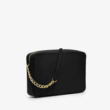 Michael Kors Jet Set Large Saffiano Leather Crossbody Bag in Black