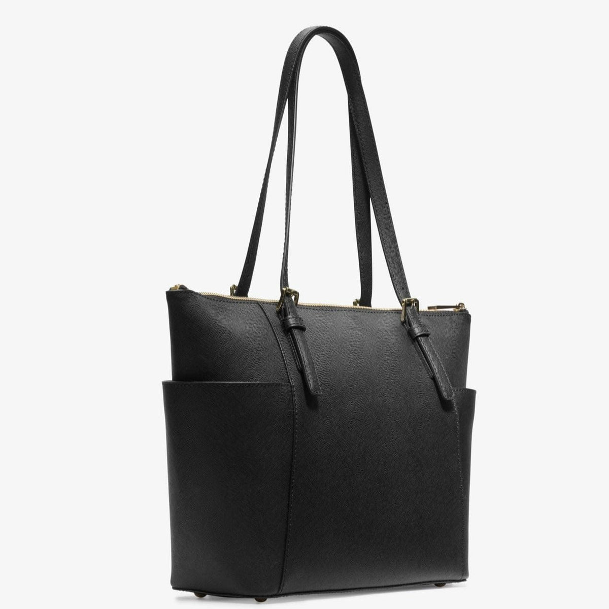 jet set saffiano travel tote bag black Michael Kors Leather Small The classic leather tote is sure to add a brilliant touch of flair to any outfit from every day to business wear Michael Kors Jet Set Travel