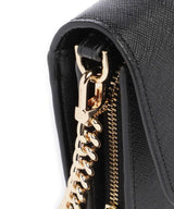 Michael Kors Jet Set Leather Crossbody Bag in Black