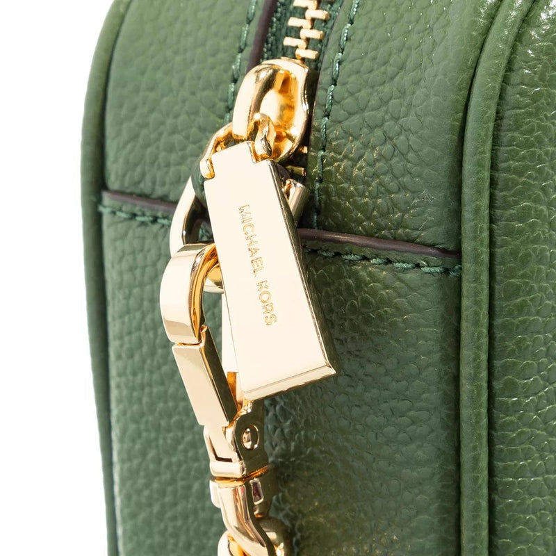 Michael Kors Jet Set Medium Camera Bag in Amazon Green