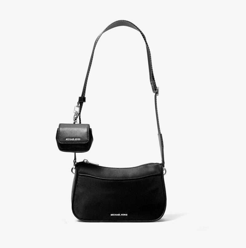Jet set medium nylon gabardine crossbody bag black Clearance
