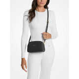 Michael Kors Jet Set Small Leather Camera Crossbody Bag In Black