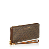 Michael Kors Jet Set Travel Continental Wallet In Brown