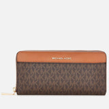 Michael Kors Jet Set Women Leather Continental Wallet - Brown