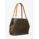 Michael Kors Kensington Large Signature Logo Tote Bag In Brn/Acorn
