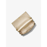 Michael Kors Mona Large Metallic Leather Clutch