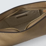 Michael Kors Moore Leather Shoulder Bag In Husk
