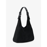 Michael Kors Nolita Large Nubuck Hobo Shoulder Bag In Black