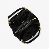 Michael Kors Raven Large Leather Shoulder Bag in Black