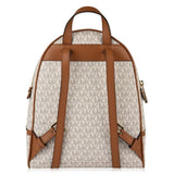 Michael Kors Rhea Medium Leather Backpack In Biege