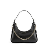 Michael Kors Wilma Medium Leather Shoulder Bag Black