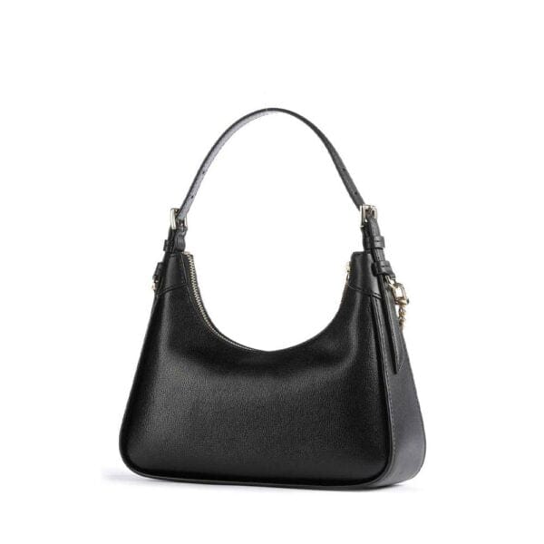 Michael Kors Wilma Medium Leather Shoulder Bag Black
