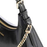 Michael Kors Wilma Medium Leather Shoulder Bag Black