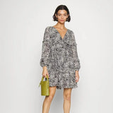 Michael Kors Zebra Georgette Midi Dress