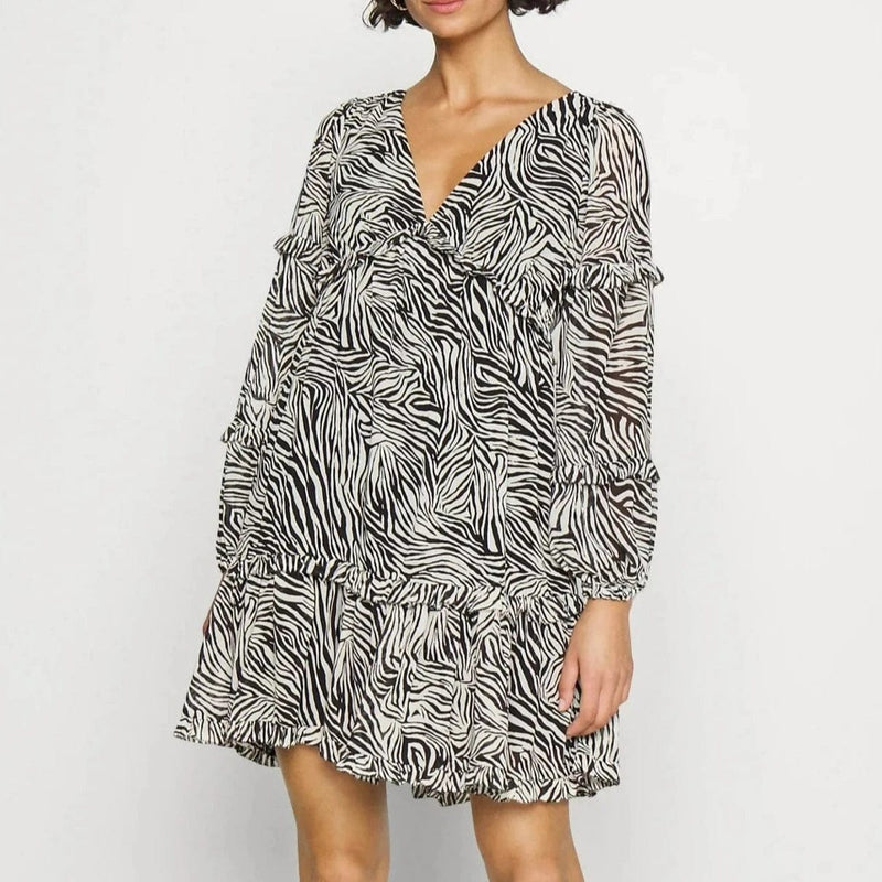Michael kors zebra discount print dress