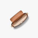 MICHAEL Michael Kors Bryant Small Signature Logo Convertible Pochette In Vanilla/Acorn