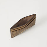 Michael Kors Jet Set Card Holder In Husk