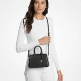 MICHAEL Michael Kors Laila Extra-Small Leather Crossbody Bag In Black