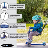 Micro Scooters Mini Micro 3 in 1 Ride On Scooter In Blue