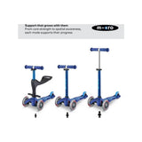 Micro Scooters Mini Micro 3 in 1 Ride On Scooter In Blue