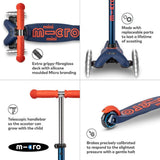 Micro Scooters Mini Micro LED In Navy