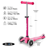Micro Scooters Mini Micro LED In Pink