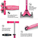Micro Scooters Mini Micro LED In Pink