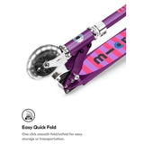 Micro Scooters Sprite Foldable LED Scooter In Purple