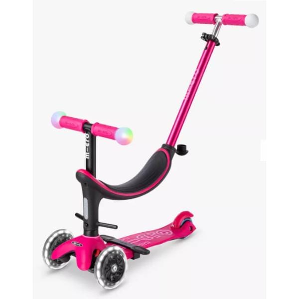 Micro Scooters Mini 2 Grow Light Up 4 in 1 Scooter in Pink