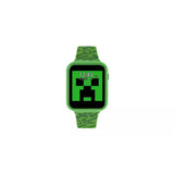 Minecraft Kids Green Silicone Strap Interactive Watch
