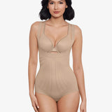 Miraclesuit  Modern Miracle Torsette Bodybriefer with LYCRA® FitSense Technology in Warm Beige