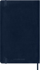 Moleskine Classic Diary 2024 Soft Cover Large 13x21cm in Sapphire Blue