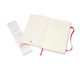 Moleskine Notebook Large Plain Scarlet Red Soft Cover