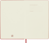 Moleskine Classic Diary 2024 Hard Cover Large 13x21cm in Scarlet Red