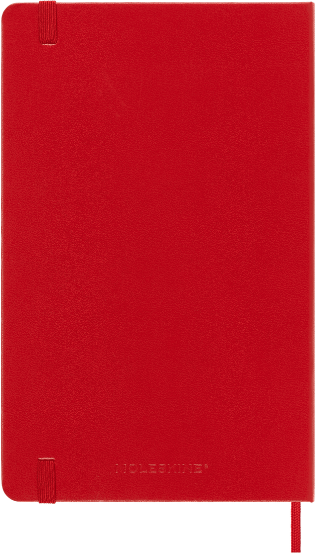 Moleskine Classic Diary 2024 Hard Cover Large 13x21cm in Scarlet Red