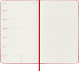 Moleskine Classic Diary 2024 Hard Cover Large 13x21cm in Scarlet Red