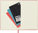 Moleskine Classic Diary 2024 Hard Cover Large 13x21cm in Scarlet Red