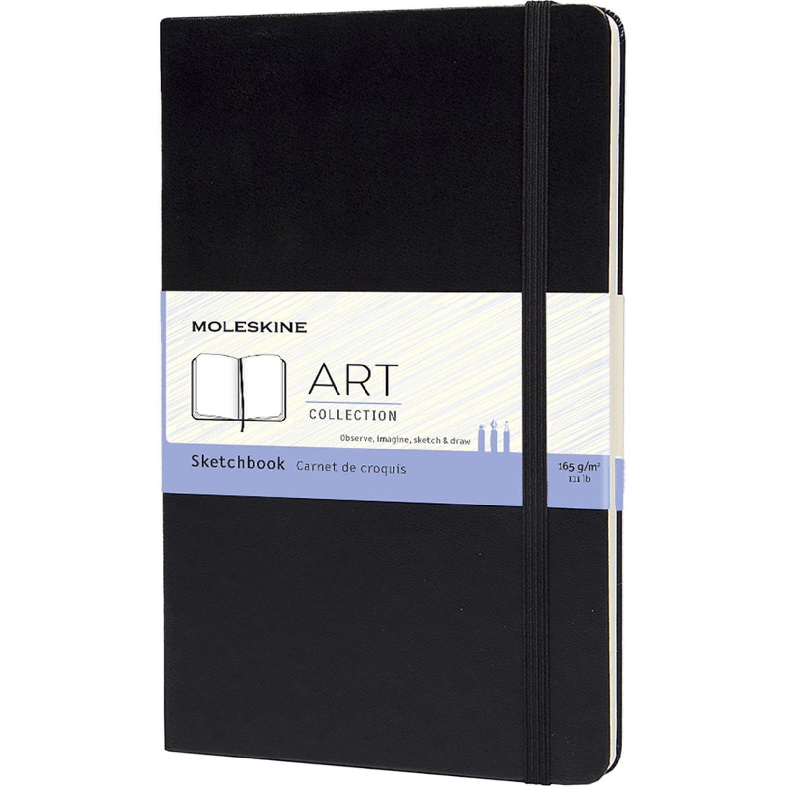 Moleskine Sketchbook Art Collection, Large 13x21cm, Black