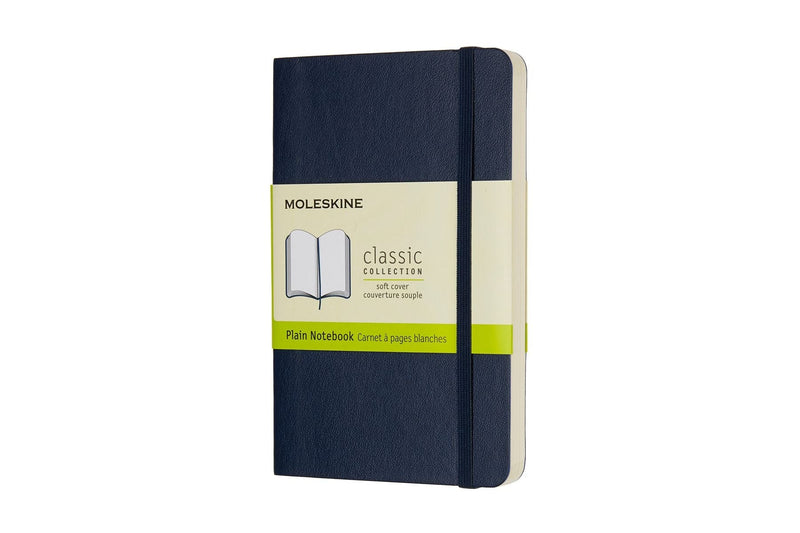 Moleskine Notebook Pocket Plain Sapphire Blue Soft Cover