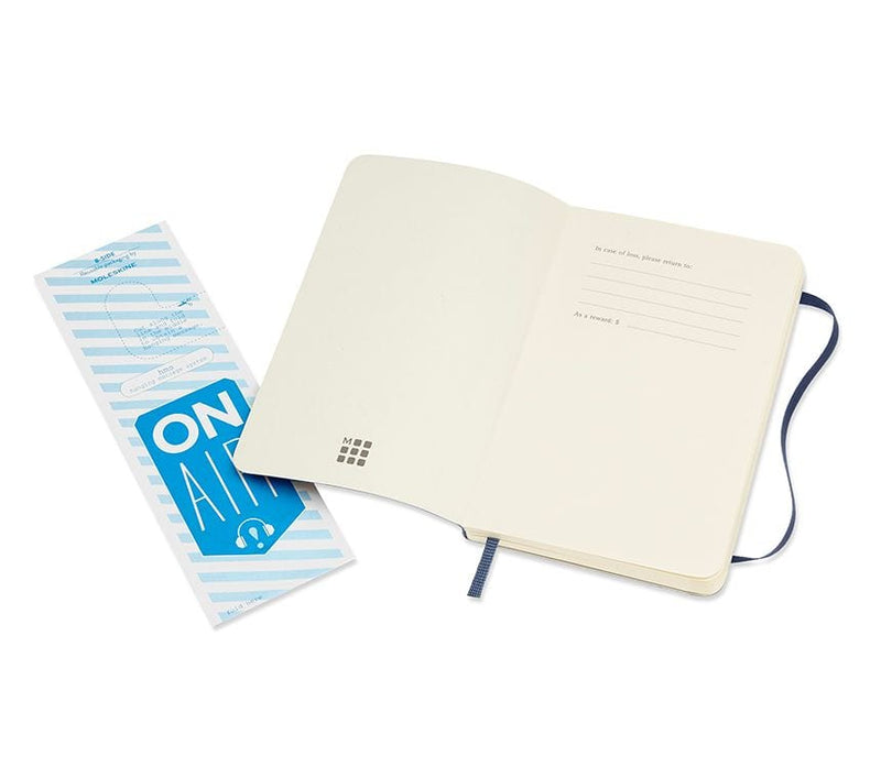 Moleskine Notebook Pocket Plain Sapphire Blue Soft Cover