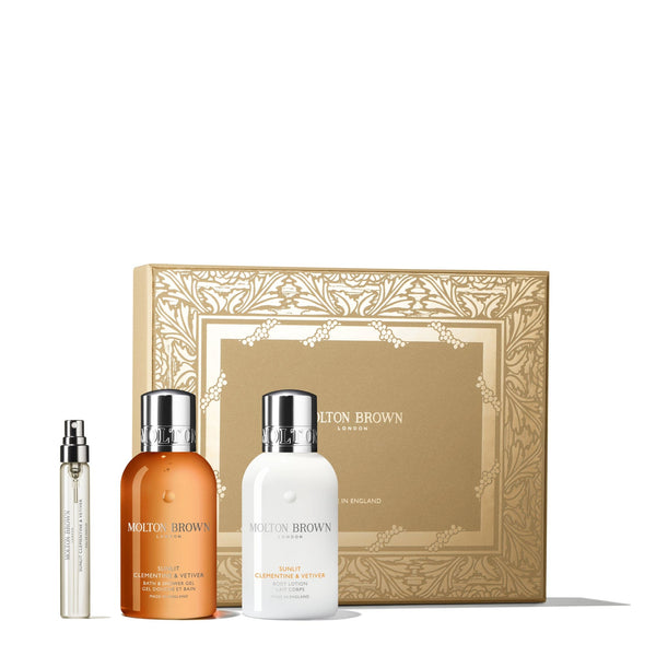 Molton Brown Sunlit Clementine & Vetiver Travel Gift Set