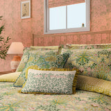 Morris & Co Hyacinth Cover Set Double Size in Sage & Citrus