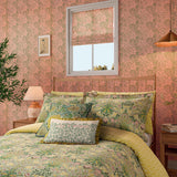 Morris & Co Hyacinth Cover Set King Size in Sage & Citrus