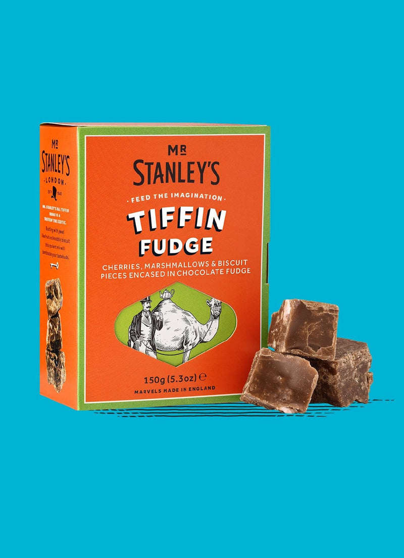 Mr Stanley's Tiffin Fudge With Cherries Marshmallows & Biscuit Pieces 150G
