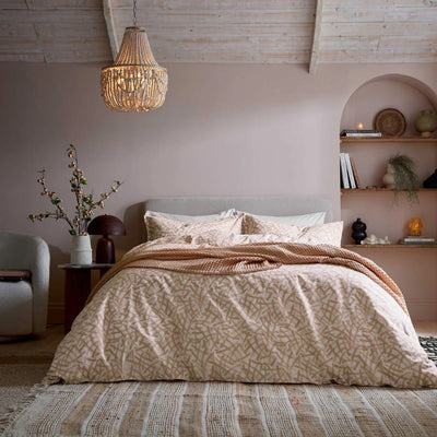 murmur Abigail Ahern Oonagh Double Duvet Cover In Dusky Pink