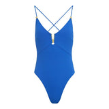 Naia Marrakesh Swimsuit Moroccan in Marble Blue