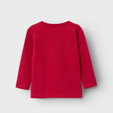 Name It Christmas Long Sleeved Top in Red