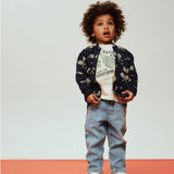 Name It Mini Regular Fit Sweat Cardigan In Navy Blazer