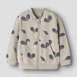 Name It Mini Regular Fit Sweat Cardigan In Pumice Stone