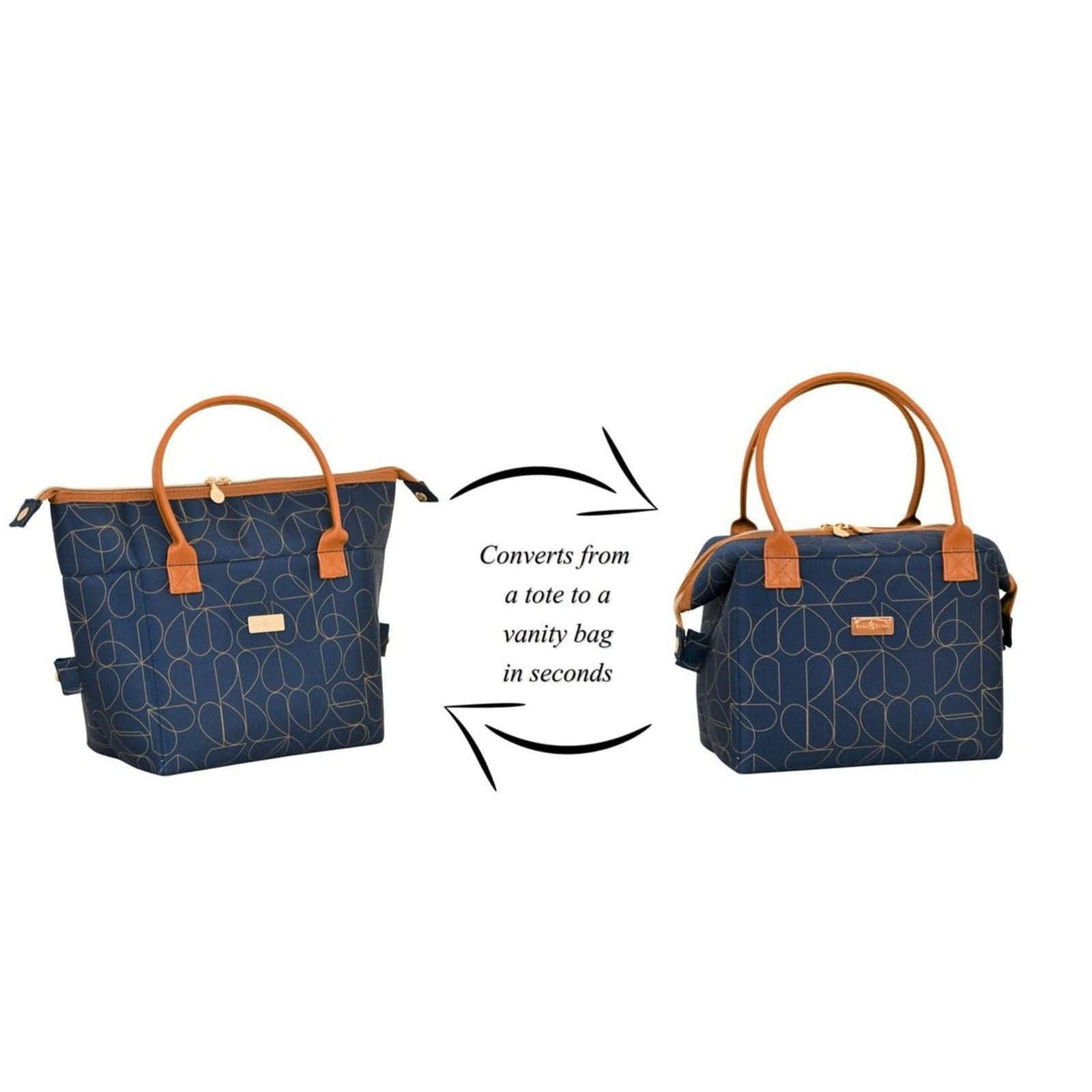 Navigate Navy Convertible 2 in 1 Insulated Picnic Lunch Bag